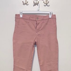 Skinny Ankle Regular Waist Pink Jeans